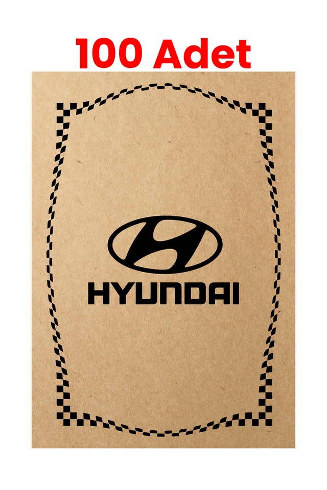 Kraft 120gr Hyundai Oto Paspas Kağıdı 100 Adet - 35x50cm - Kalın