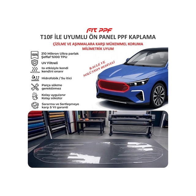 T1of İle Uyumlu Hazır Kesim Ön Panel Panjur Kaplamaları 210 M