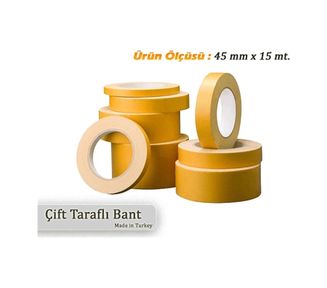 Çift Taraflı Bant 38 Mm x 20 Mt.