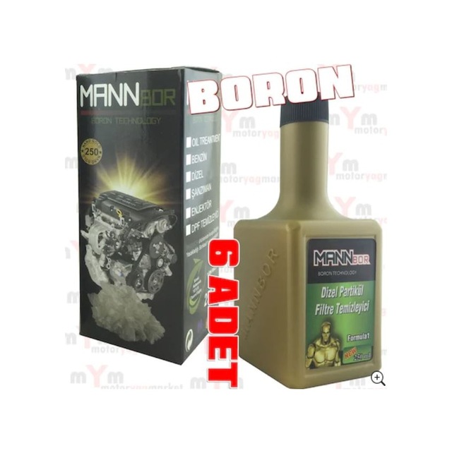 Mannbor Dpf Dizel Partikül Filtre Temizleyici Katkı 250Ml 6 Adet