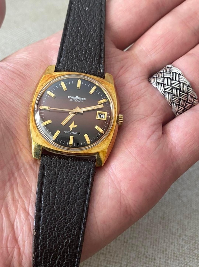 Pallas Adora 37 mm Deri Kordon Vintage Erkek Kol Saati 2. El Teşhir Ürün