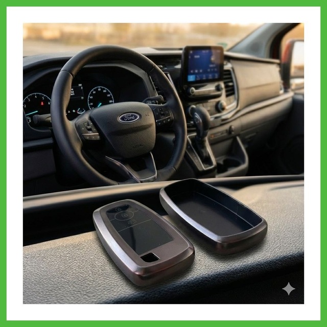 Vaveni Ford Custom Uyumlu Smart 3 Buton Silikon Oto Anahtar Kumanda Kabı Kılıf Gri Arz