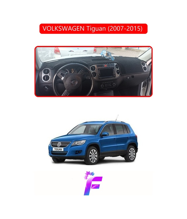 Volkswagen Tiguan 2007-2015 Uyumlu Torpido Örtüsü Yansıma Önleyici Hızlı Ve Kolay Montaj L9 Torpido Halısı