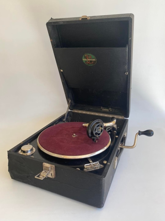 Parlophone Antika Çanta Gramofon 078 Teşhir Ürün
