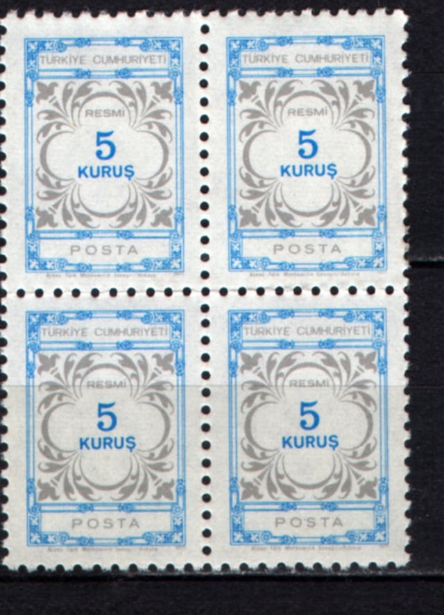 1971 Resmi Pul 5 Kuruş Tp0754 İsfila R133 Teşhir Ürün