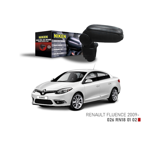 Niken Araca Özel Kolçak Renault Fluence 2009 - Sonrası Siyah