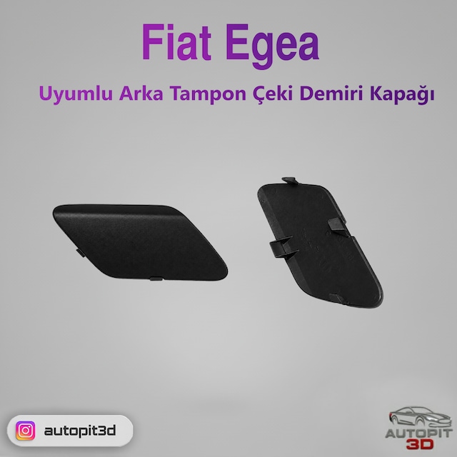 Fiat Egea Uyumlu Arka Tampon Çeki Demiri Kapağı