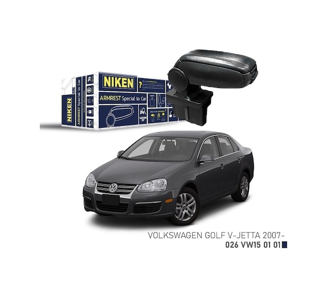 Niken Vw Golf 5 - Jetta Kol Dayama Kolçak Siyah 2007+ Sonrası