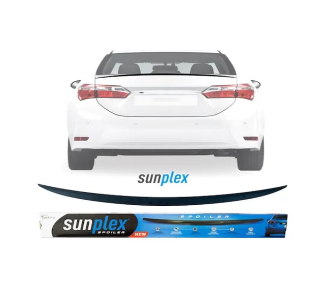 Toyota Corolla Uyumlu 2013-2017 Sunplex Spoiler Piano Black A+ Kalite N11.4302