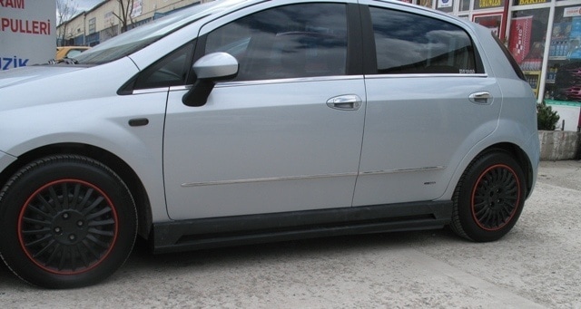 Fiat Punto Krom Cam Çıtası 6 Parça 2006 Üzeri Paslanmaz Çelik