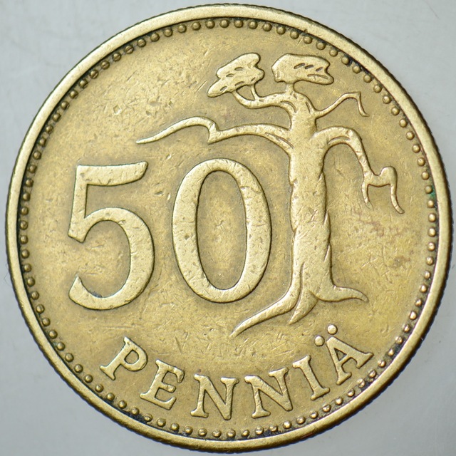 Finlandiya 50 Pennıa 1963.