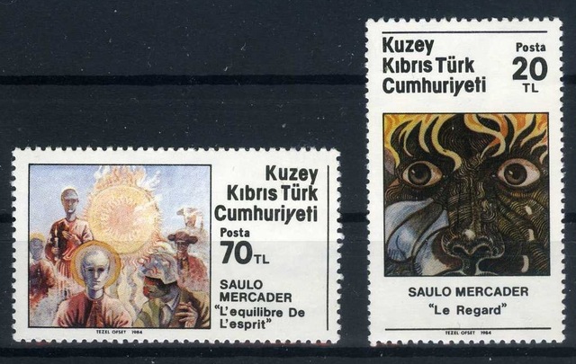 Türk Pulu Pul Koleksiyonu,1984 Tablolar,asb-kktctb-2 Teşhir Ürün
