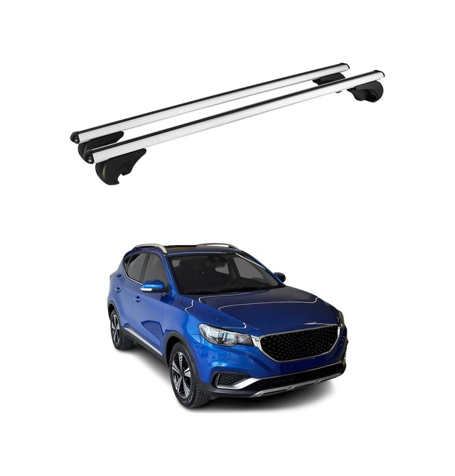 Mg Zs 2017-2027 Arası Uyumlu Port Bagaj Taşıyıcı Ara Atkı Alüminyum Gümüş 2 Parça