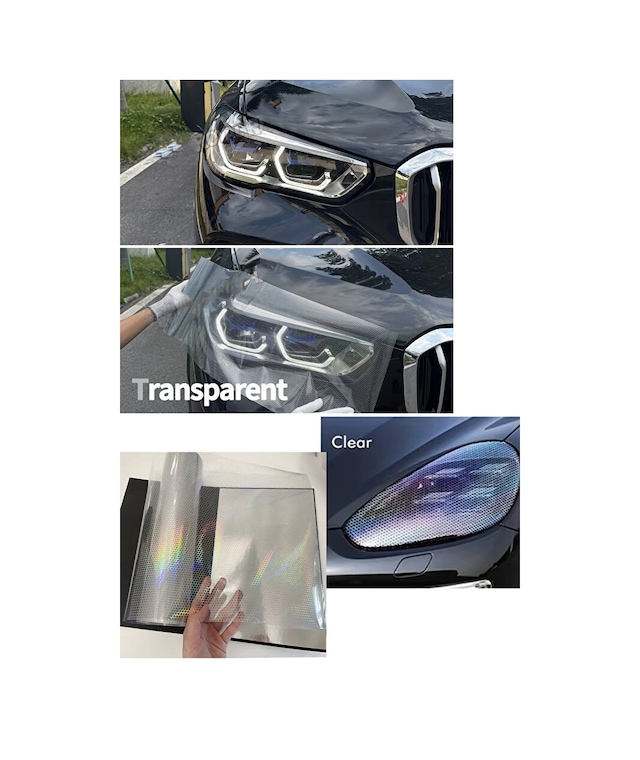 Hologram Şeffaf Petek Desen Far Stop Filmi Far Folyosu Far Çizik Çizilme Engelleyici Folyo 100 30cm