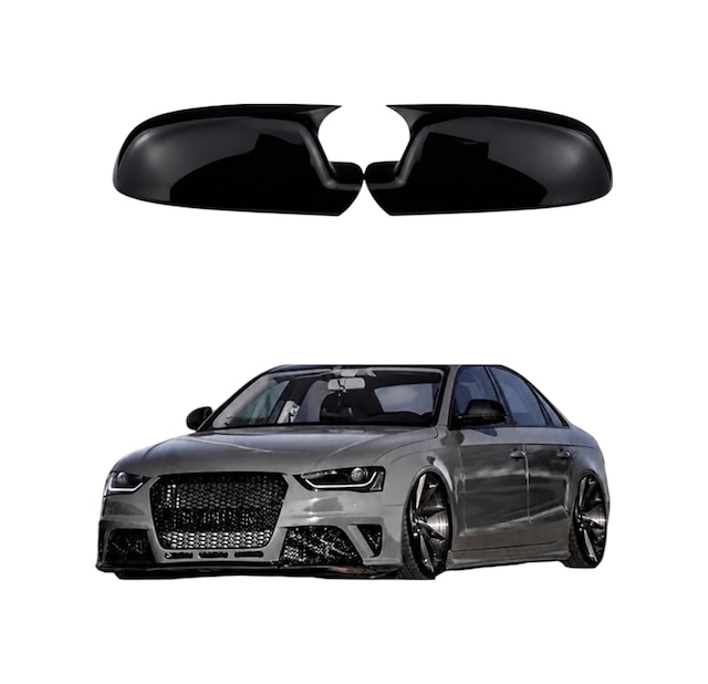 Audi A4 2013-2015 Uyumlu Yarasa Ayna Kapağı Pianoblack İthal Abs Plastik A+kalte