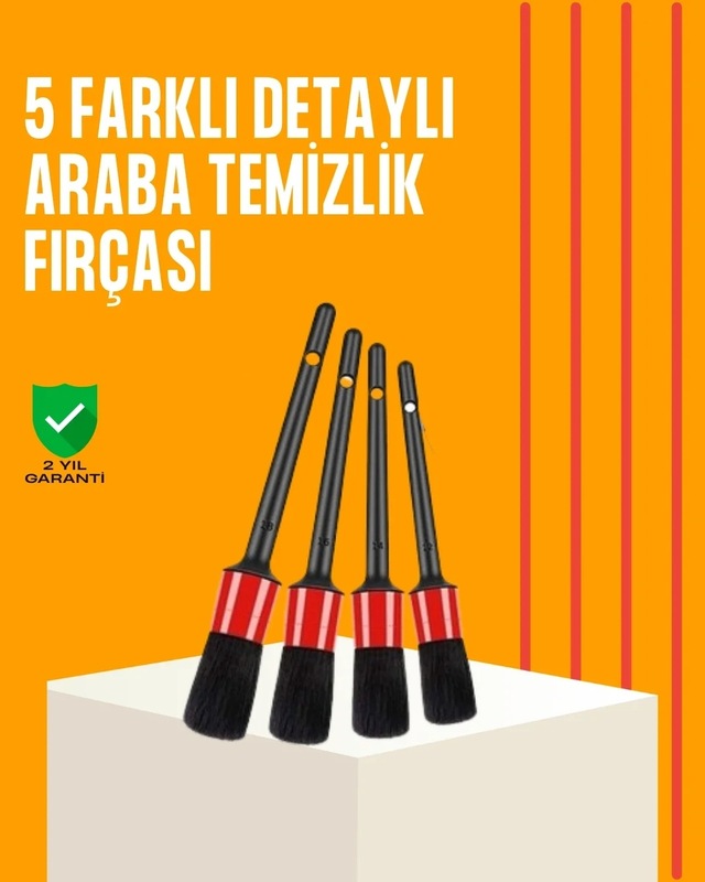 Ers Araba Temizliği İçin 5 Parça Fırça Takımı