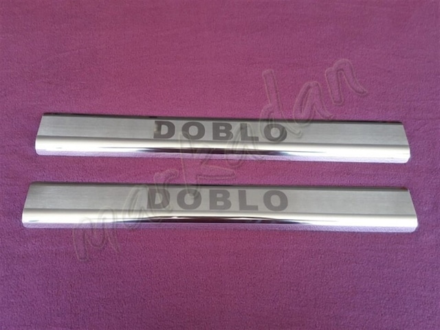 Woc Chrome Fiat Doblo Krom Kapı Eşiği 2000-2012 2 Parça Paslanmaz