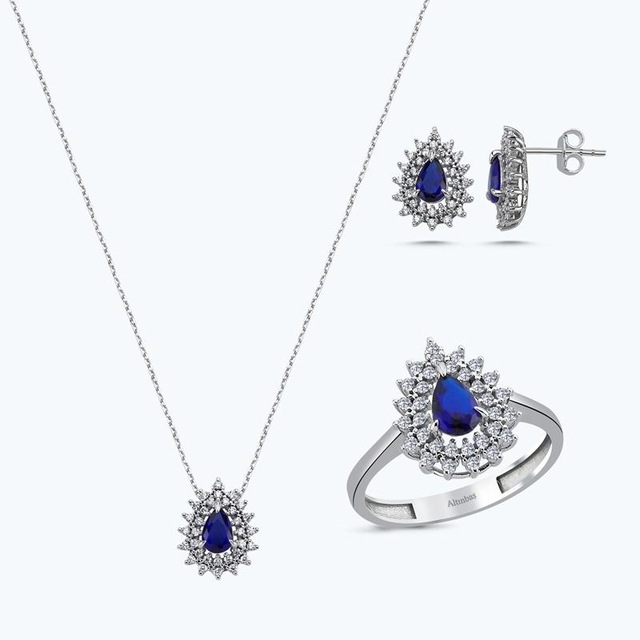 Altınbaş Altın Üçlü Damla Set Utkvr0072-24627-set