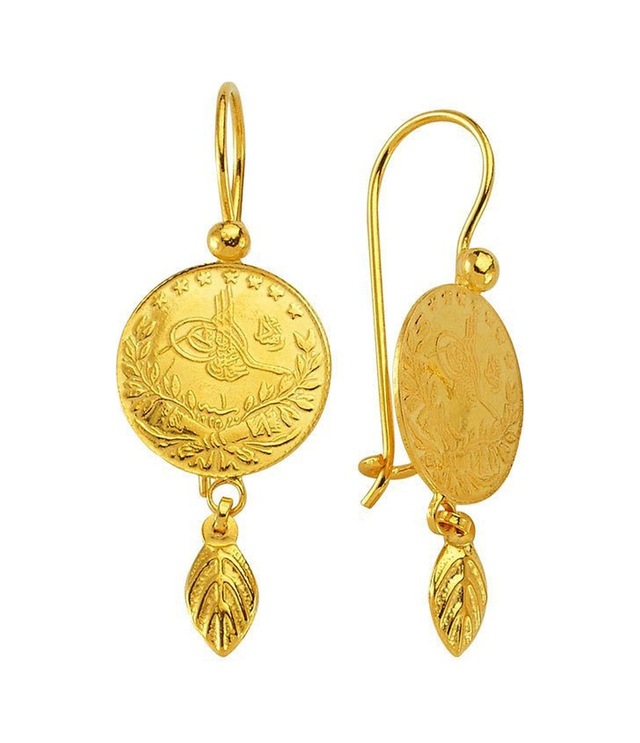 Reşat Altınlı Çiçekli Küpe 5.25 Gram 22 Ayar Altın
