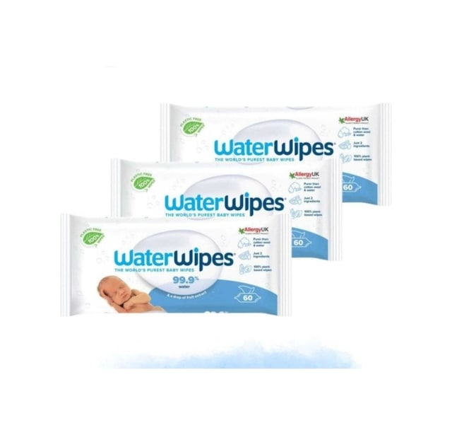 Waterwipes Yeni Bıo Islak Mendil (3X60) 180 Adet Baby Wipes