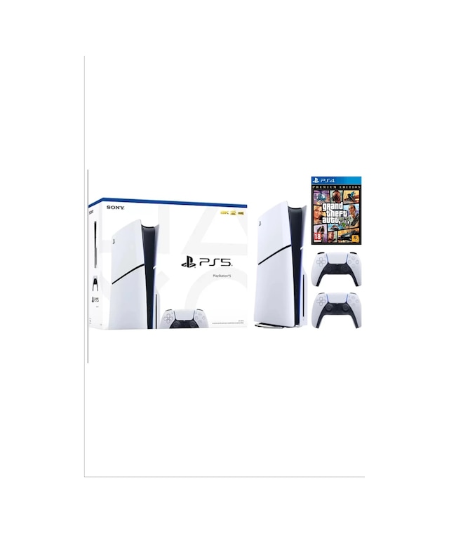 Playstation 5 Slim 1 Tb Türkçe Menü + 2. Dualsense + Gta 5 (İthalatçı Garantili)