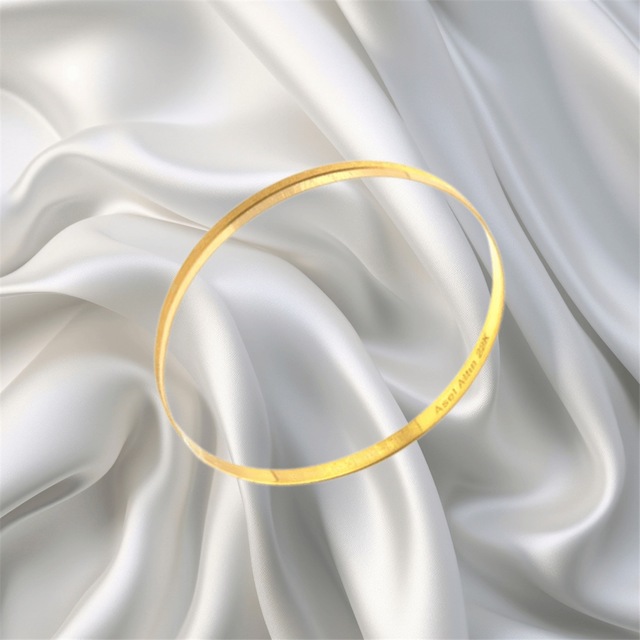 Leva Gold 22 Ayar Yarı Simli Kibrit Çöpü Bilezik Standart 10 Gr