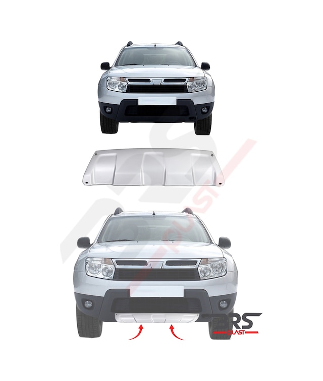 Dacia Duster Uyumlu 2010-2017 Abs Ön-Arka Difüzör Gri