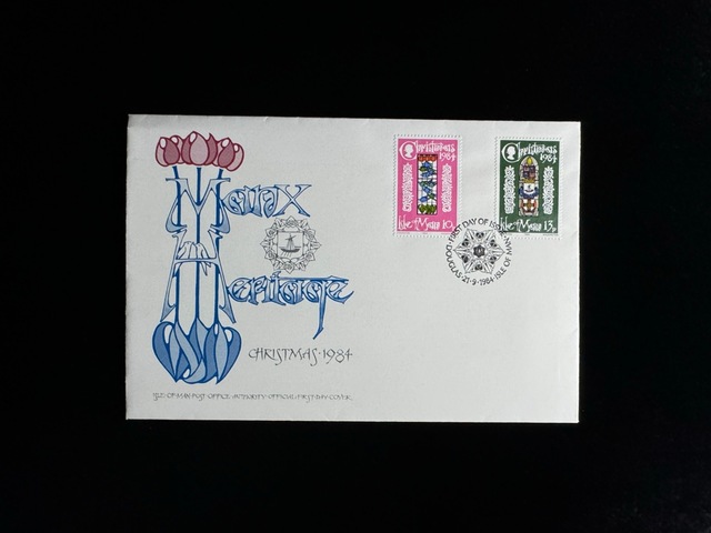 İsle Of Man Fdc 1984 Noel Temalı İlk Gün Zarfı Teşhir Ürün