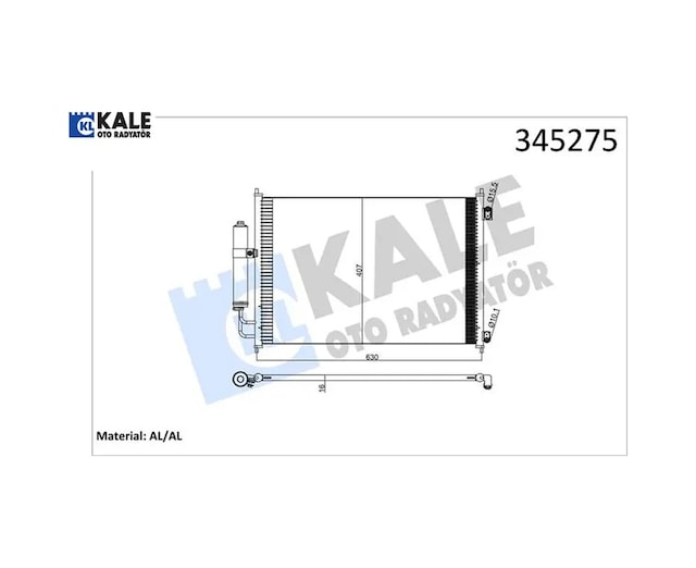 Klima Kondenseri X-trail Dizel-benzin 07 642x388x16 Oto.-mek. Al/al Kale Radyatör 92100jg000