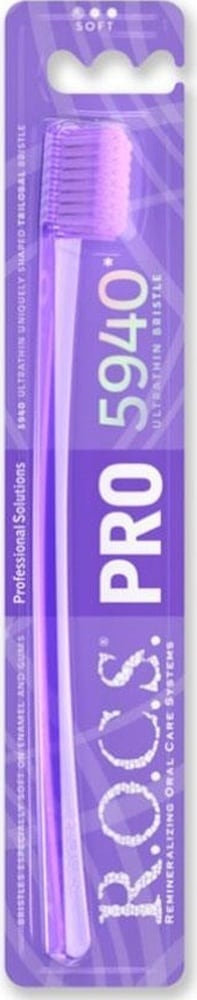 Rocs Pro 5940 Soft Diş Fırçası Mor