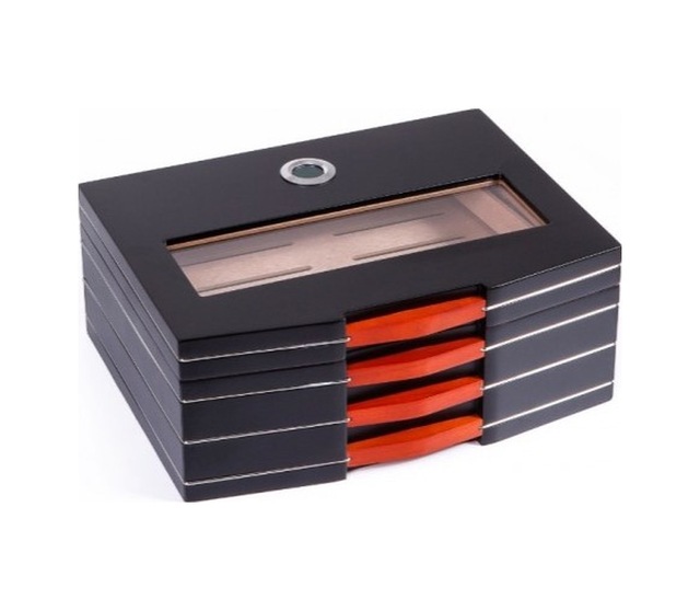 Parmida Humidor Puro Saklama Kutusu - Siyah 0162