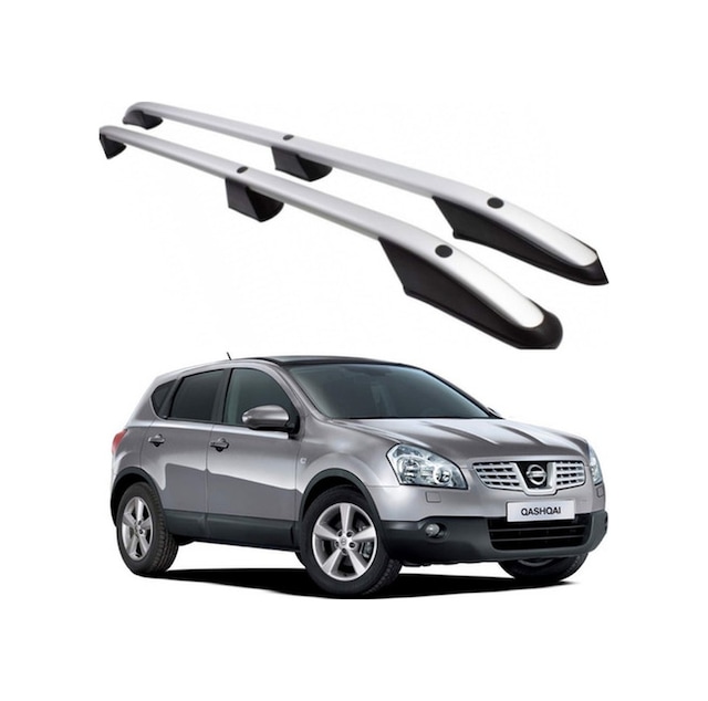 Nissan Qashqai Üst Port Bagaj Tavan Çıtası 2007-2013 Gri