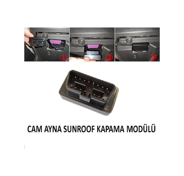 Volkswagen Golf 7 İçin Uyumlu Cam Ayna Sunroof Kapama Modülü - (2013-2018)