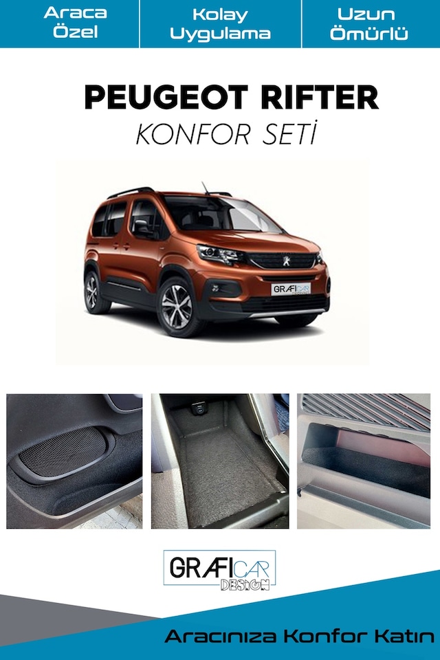 Peugeot Rifter Konfor Seti-Araç Içi Ses Kumaş Kaplama