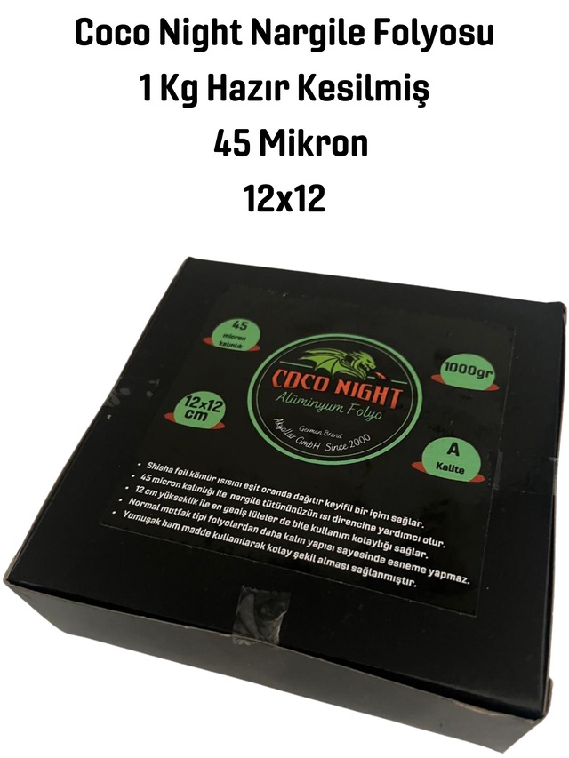 45 Mikron 1kg Kesilmiş Hazır Folyo,nargile Folyosu,nargile Kömürü