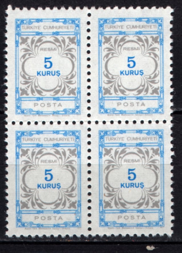 1971 Resmi Pul 5 Kuruş Tp0752 İsfila R133 Teşhir Ürün