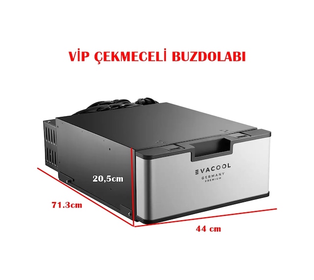 Evacool Eva D23 Premium Çekmeceli Vip Koltuk Altı Buzdolabı 12/24