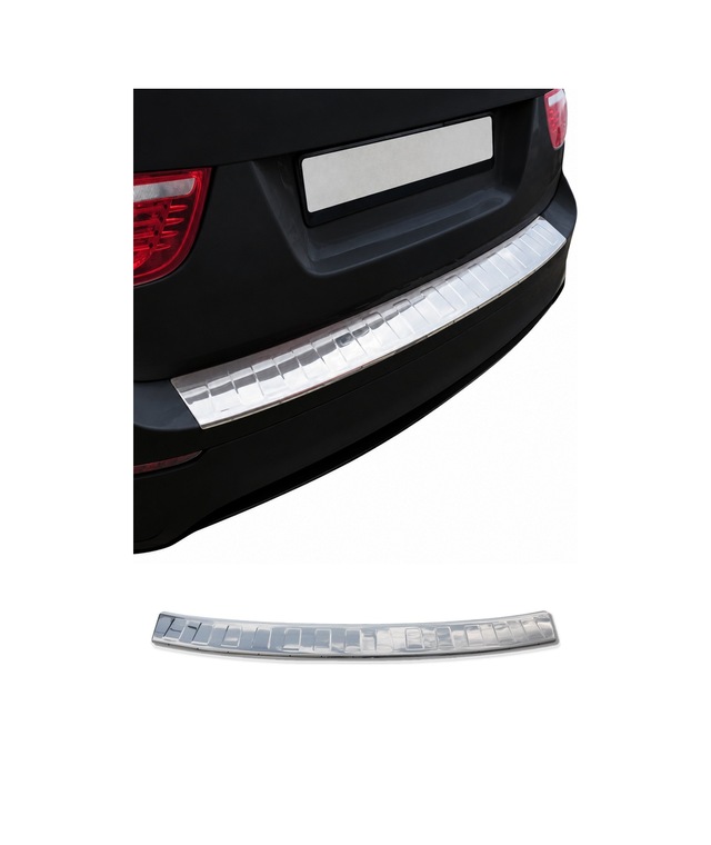 Bmw X6 E71 2008-2014 Uyumlu Krom Arka Tampon Eşiği Paslanmaz Çelik