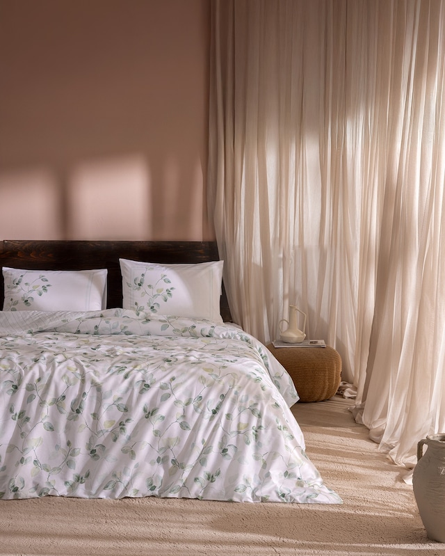 Madame Coco Rumily Tek Kişilik %100 Pamuk Ranforce Baskılı Çarşaflı Nevresim Seti - Yeşil 8684427360842 Çok Renkli