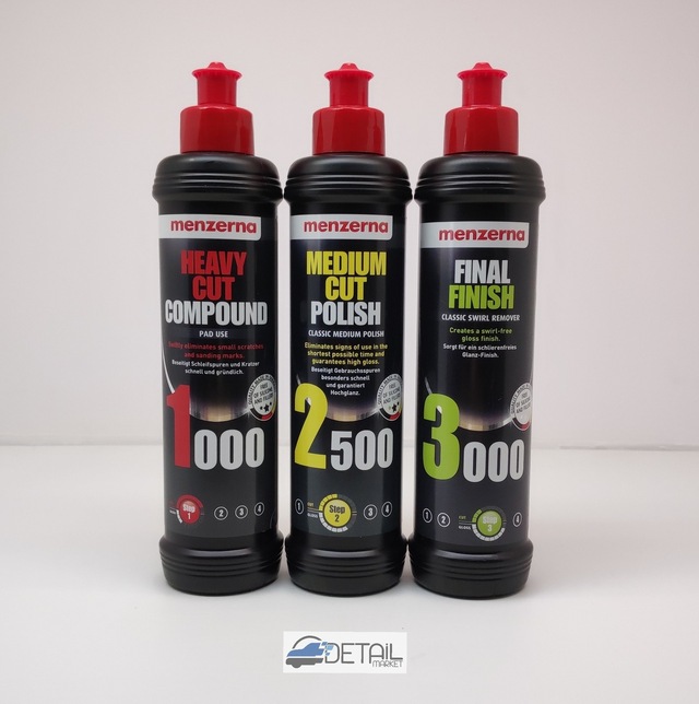Menzerna 1000 2500 3000 Pasta Hare Seti 250 ML N11.2897