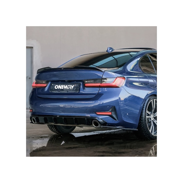 Bmw 3 Serisi G20 Sport Line 2018-2022 Arka Difüzör & Flap Seti Sportif Tampon Altı Paket