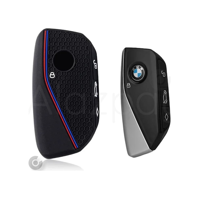 Bmw İ7 İ5 İ4 İx X1 X5 X6 X7 Xm 2 3 4 5 7 Serisi G07 F98 G70 G09 Silikon Desenli Anahtar Kılıfı Mk