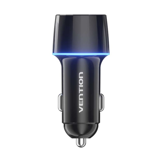 Vention 48w Çift Portlu Type-c 30w + Usb-a 18w Hızlı Araç Şarj Cihazı - Siyah