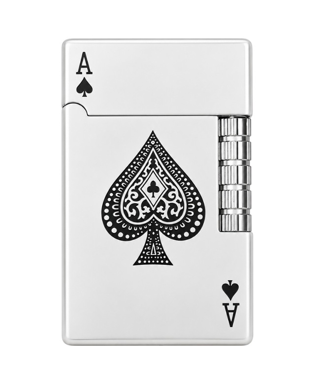 Hunter Soft Flame Beyaz Ace Design Metal Çakmak Ack040