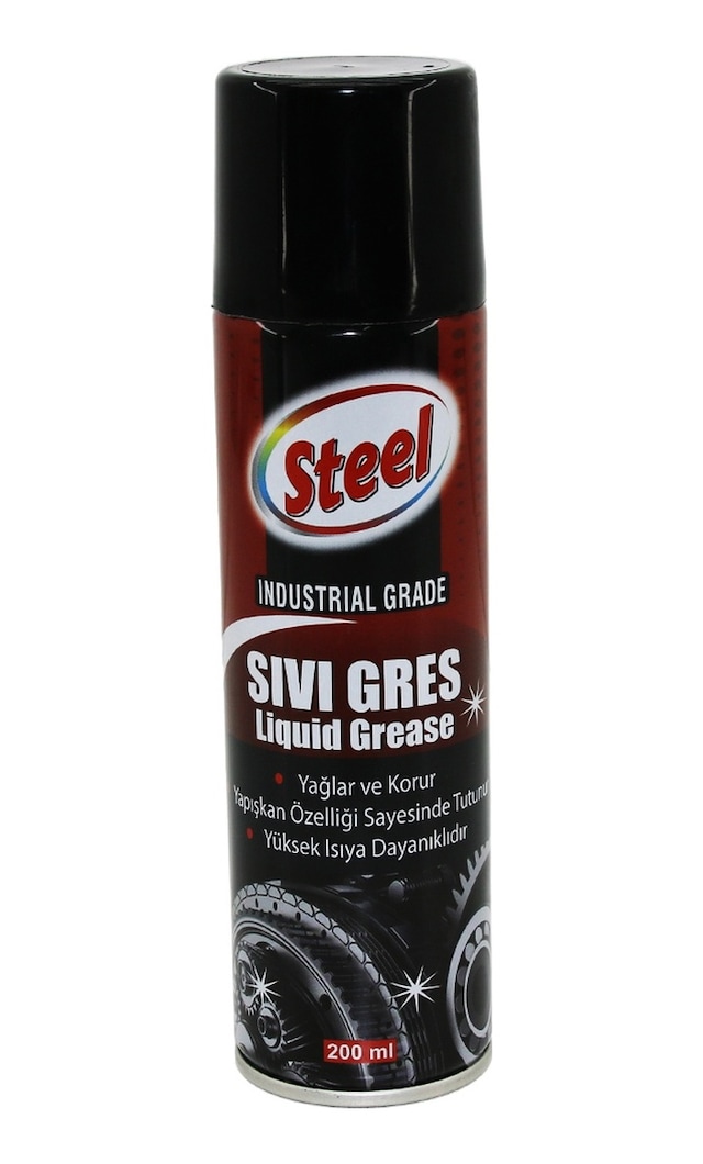 Steel St-1304 Sıvı Gres Sprey 200ml Yağlar - - Isıya Dayanıklı 5264