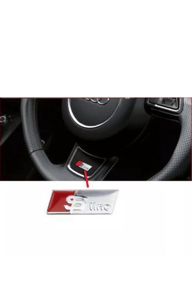 Audi Sline Direksiyon Logosu Amblemi A3 A4 A5a A6 A7 A8 S3 S4 S5