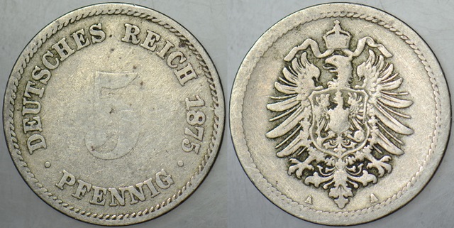Almanya 5 Pfennıg 1875 A. 46670077