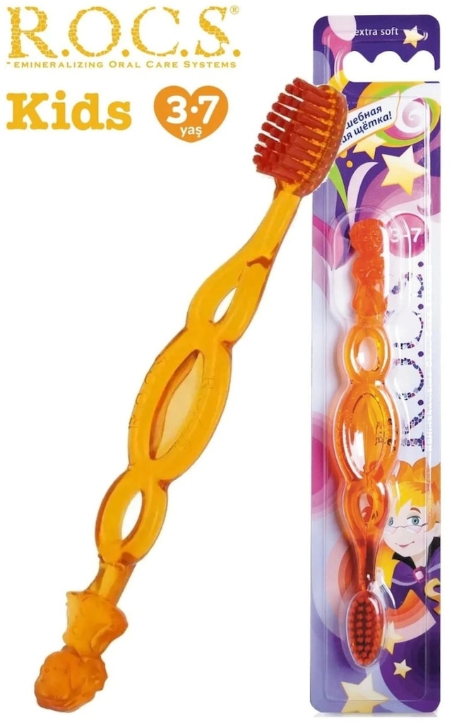 Rocs Kids 3-7 Yaş Ekstra Yumuşak Diş Fırçası Turuncu