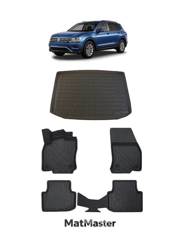 Volkswagen Tiguan 2021 Model 5d Premium Ekstra Havuzlu Paspas Ve Bagaj Havuzu Set