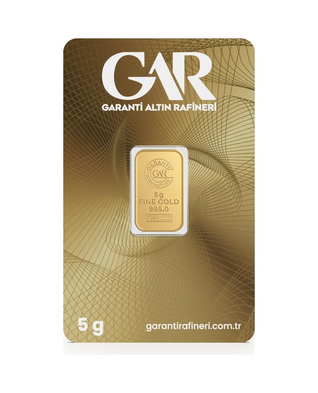 Garanti Gold 5 gr Gram Külçe Altın 24 Ayar